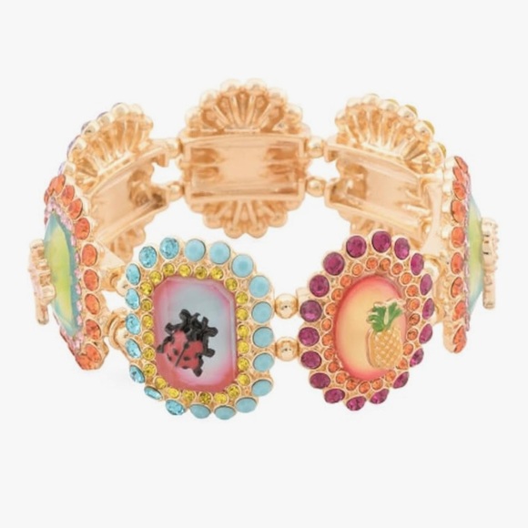 NWT BETSEY JOHNSON  Stone Critter Bracelet - Picture 1 of 4